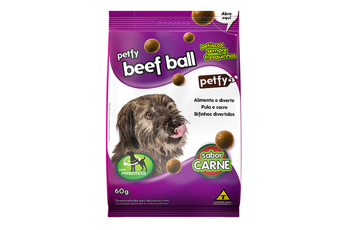Petfy Beef Ball Sabor Carne Embalagens